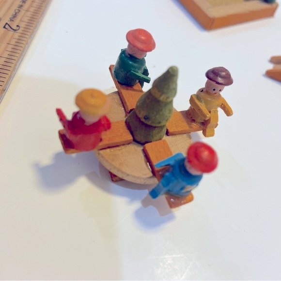 Miniature Wooden Playground with Children Made in Germany - Picture 12 of 12